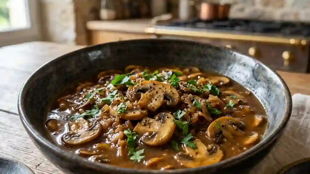 Sauce Madère onctueuse aux champignons - Photo de présentation