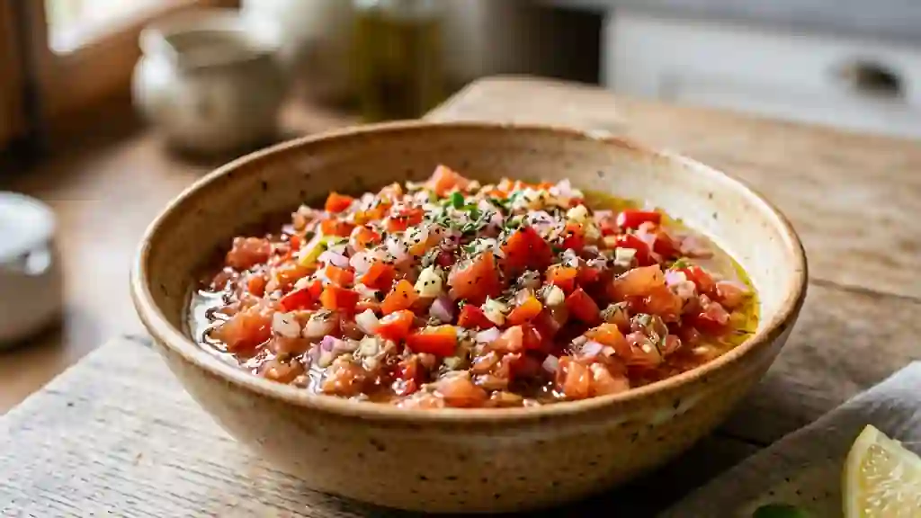 Sauce Méditerranéenne Croquante aux Herbes - Photo de présentation