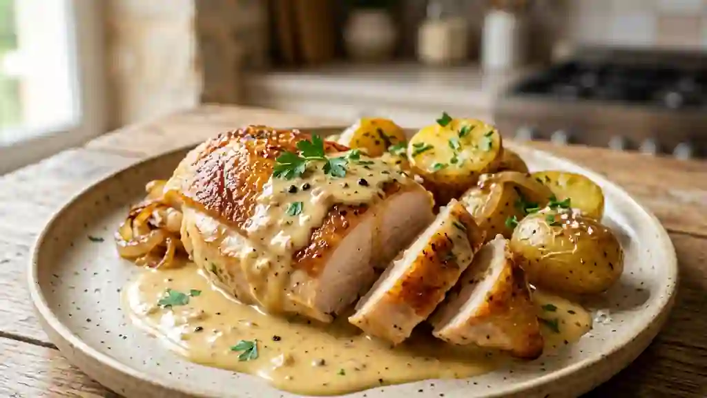 Sauce moutarde onctueuse à l'échalote - Photo de présentation