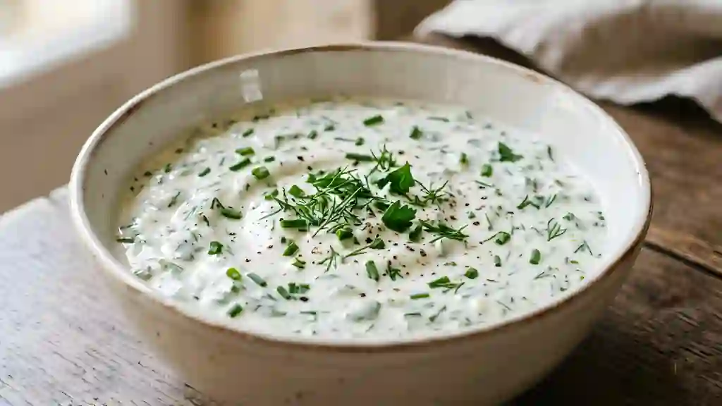 Sauce Onctueuse au Yaourt et Fines Herbes - Photo de présentation