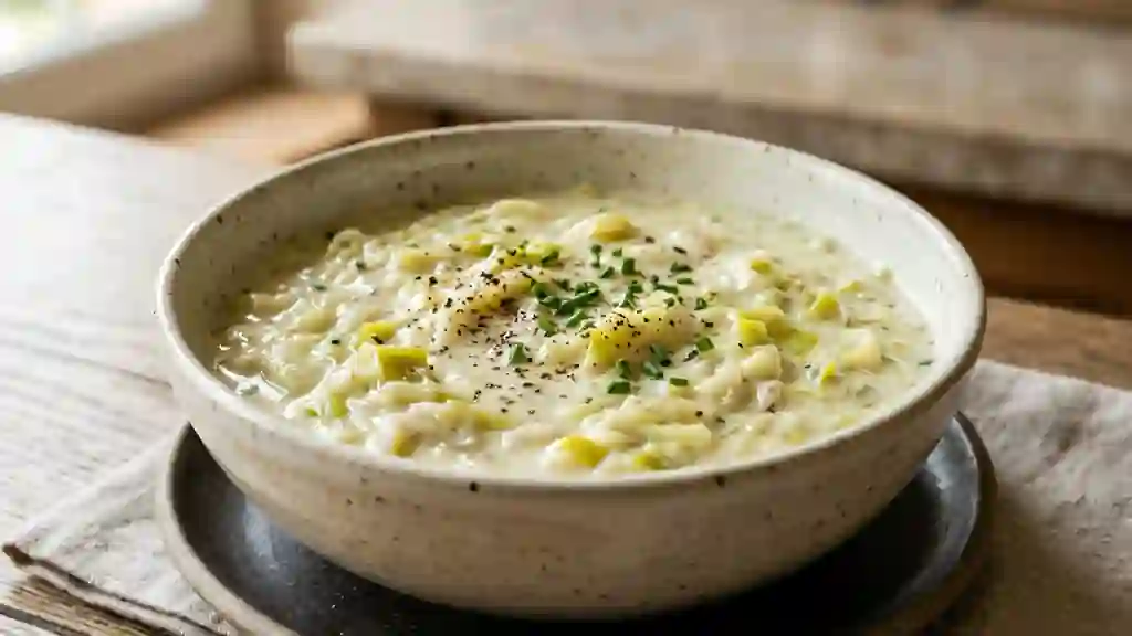 Sauce poireaux fondante et onctueuse - Photo de présentation