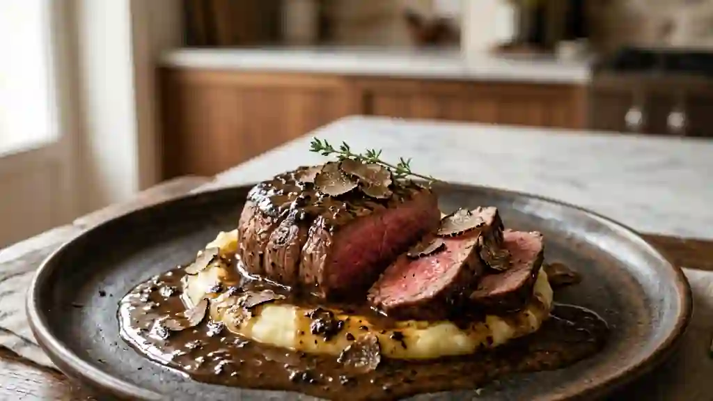 Sauce Périgueux onctueuse à la truffe noire - Photo de présentation