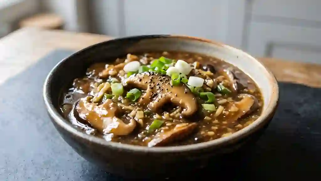 Sauce Shiitake Onctueuse au Gingembre - Photo de présentation