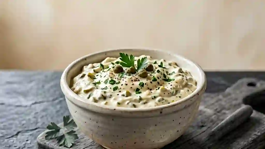 Sauce tartare crémeuse et acidulée - Photo de présentation