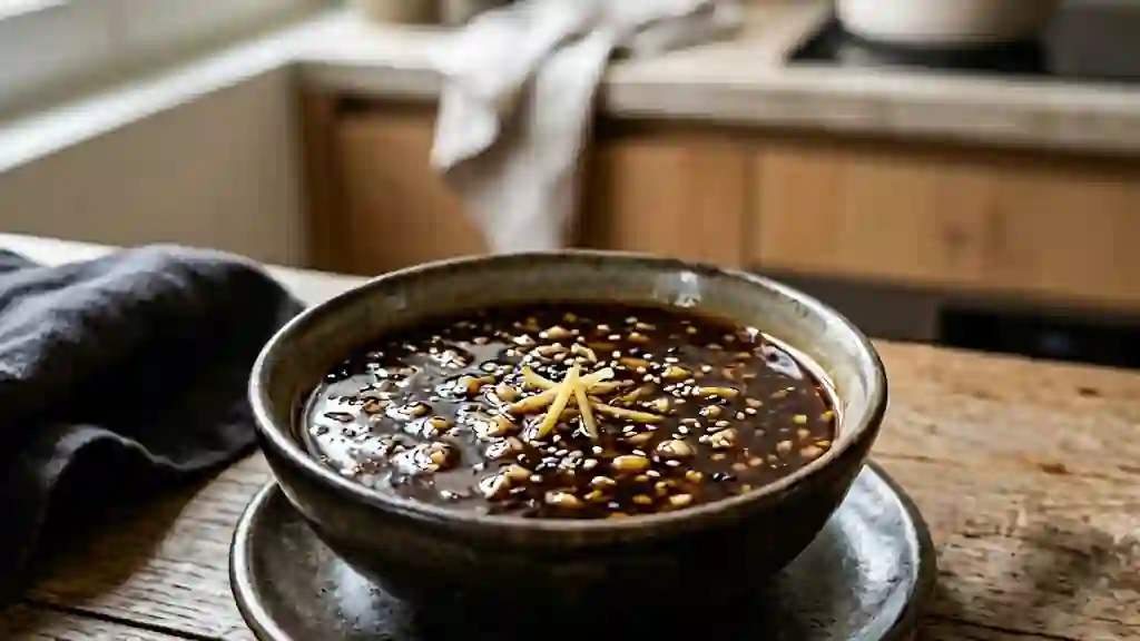 Sauce Teriyaki Onctueuse et Brillante - Photo de présentation
