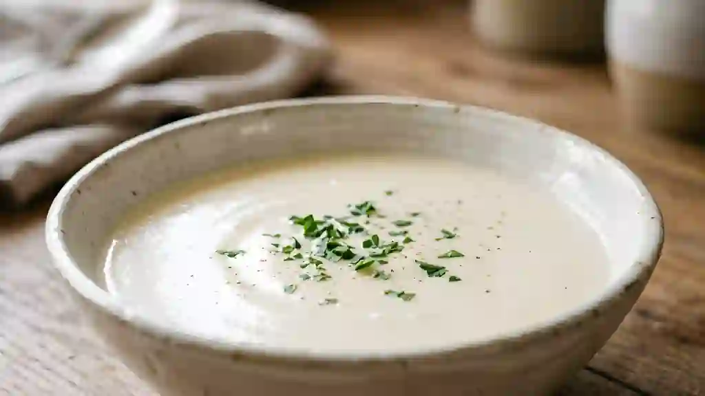 Sauce Veloutée Onctueuse au Bouillon - Photo de présentation