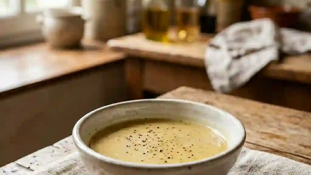 Vinaigrette veloutée et légère au cidre - Photo de présentation