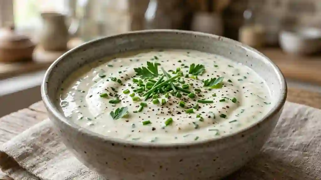 Sauce Yaourt Citronnée aux Herbes Fraîches - Photo de présentation