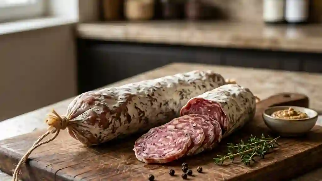 Saucisson de Campagne Artisanal et Poivré - Photo de présentation