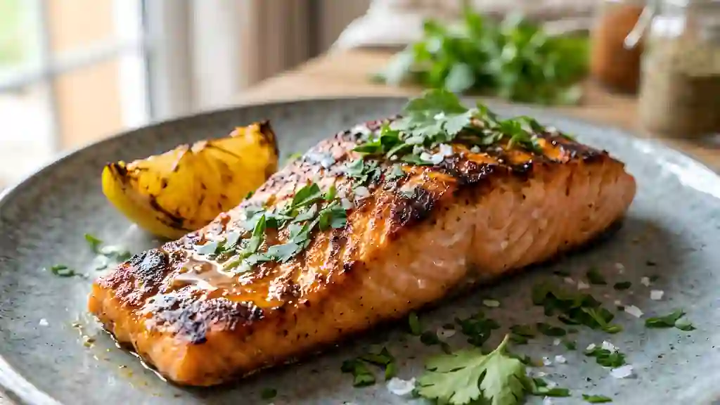 Saumon au Barbecue Épicé et Fondant - Photo de présentation