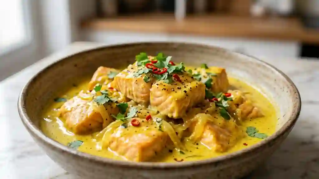 Saumon au curry fondant et express - Photo de présentation