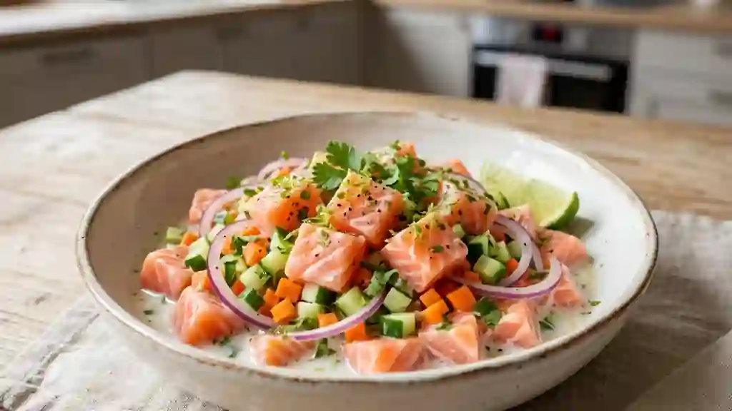 Poisson cru à la tahitienne fondant et frais - Photo de présentation