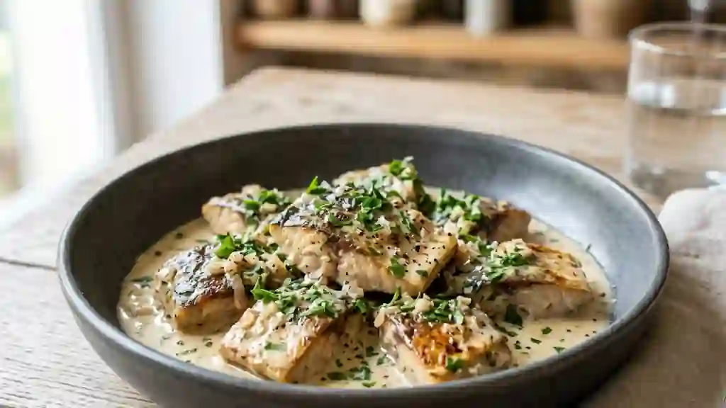 Maquereaux sautés à la vodka et crème onctueuse - Photo de présentation
