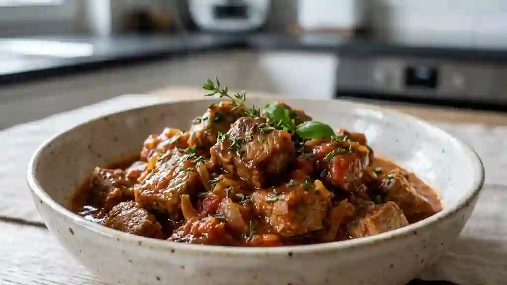 Sauté de veau fondant à la méridionale - Photo de présentation