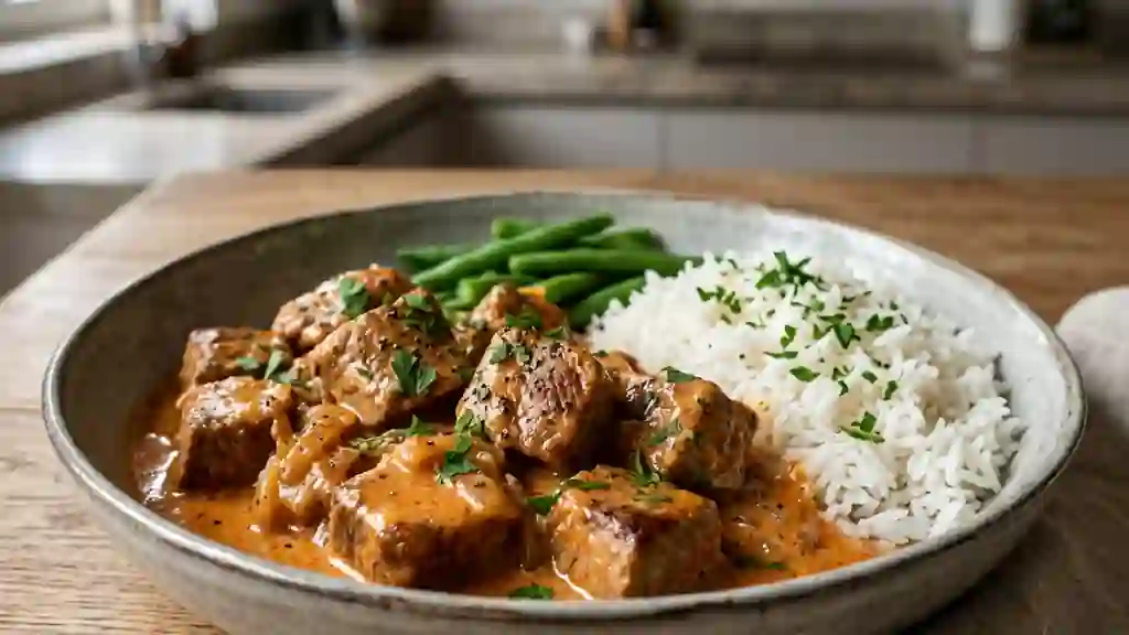 Sauté de veau onctueux au paprika doux - Photo de présentation