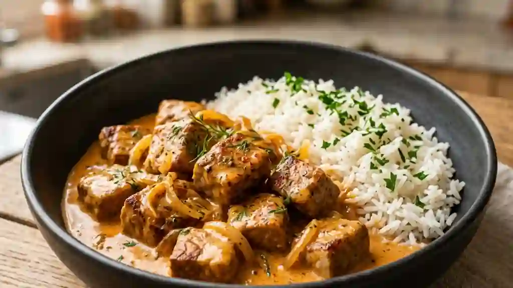 Sauté de veau fondant au paprika - Photo de présentation