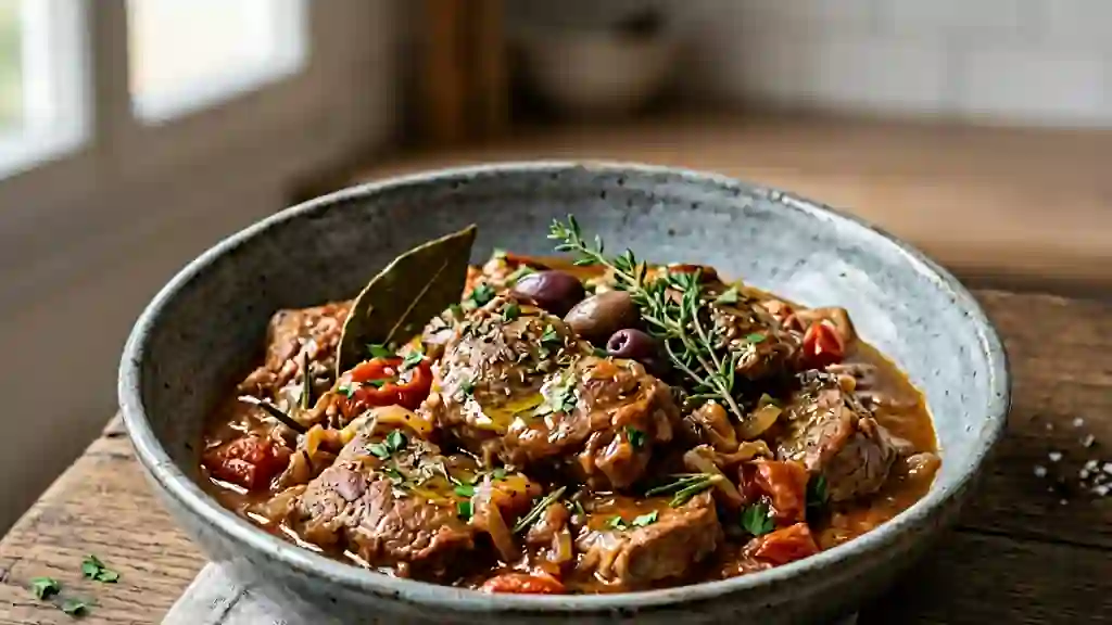 Sauté de veau fondant à la provençale - Photo de présentation