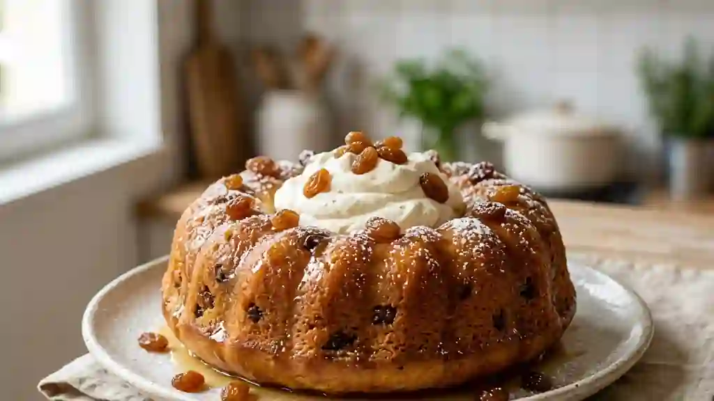 Savarin au Rhum : Moelleux Imbibé et Raisins - Photo de présentation