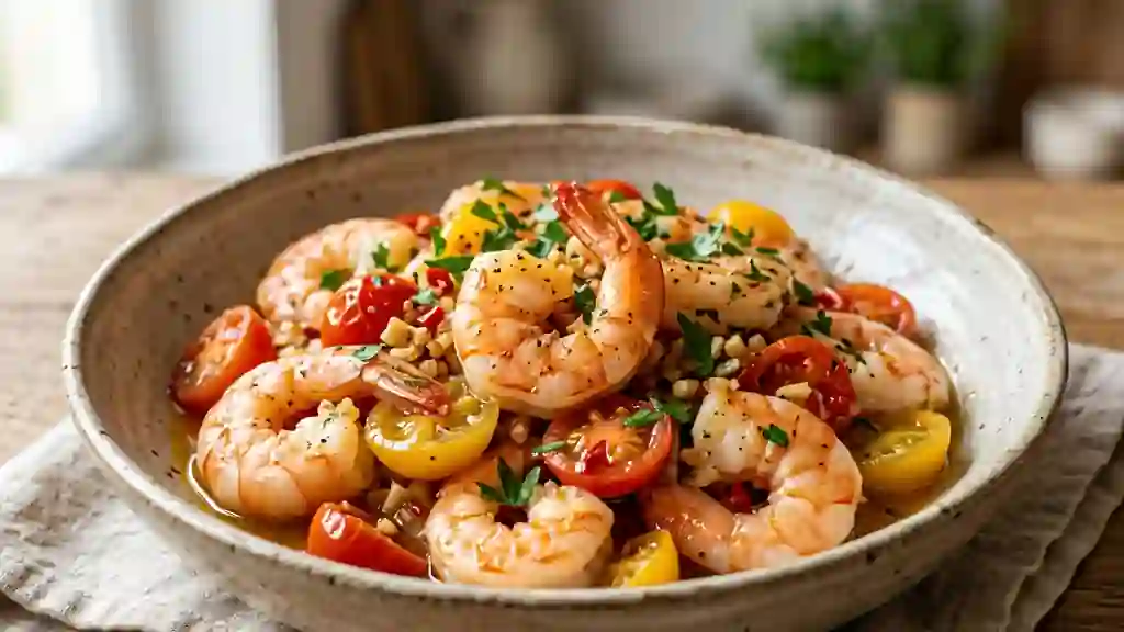 Scampis à l'italienne fondants et pimentés - Photo de présentation