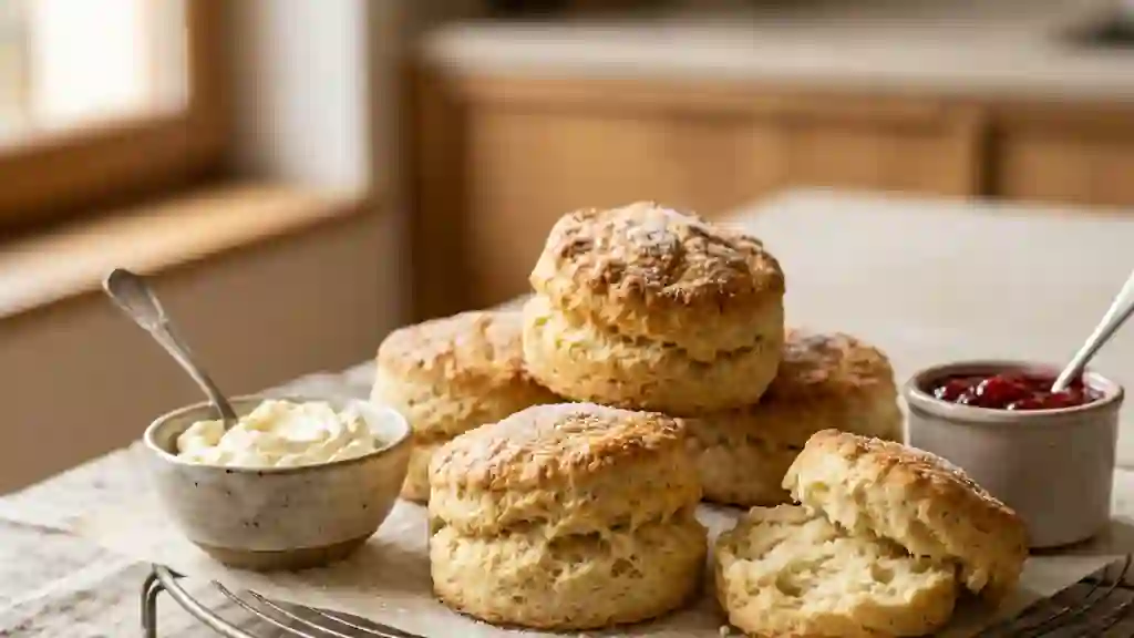 Scones anglais au beurre et cœur moelleux - Photo de présentation