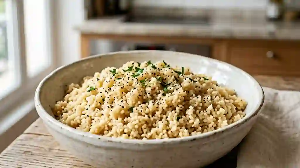 Semoule aérienne au beurre fondant - Photo de présentation