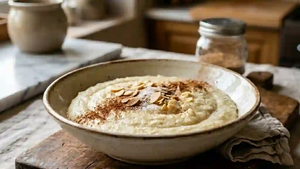 Semoule onctueuse au beurre et sucre - Photo de présentation
