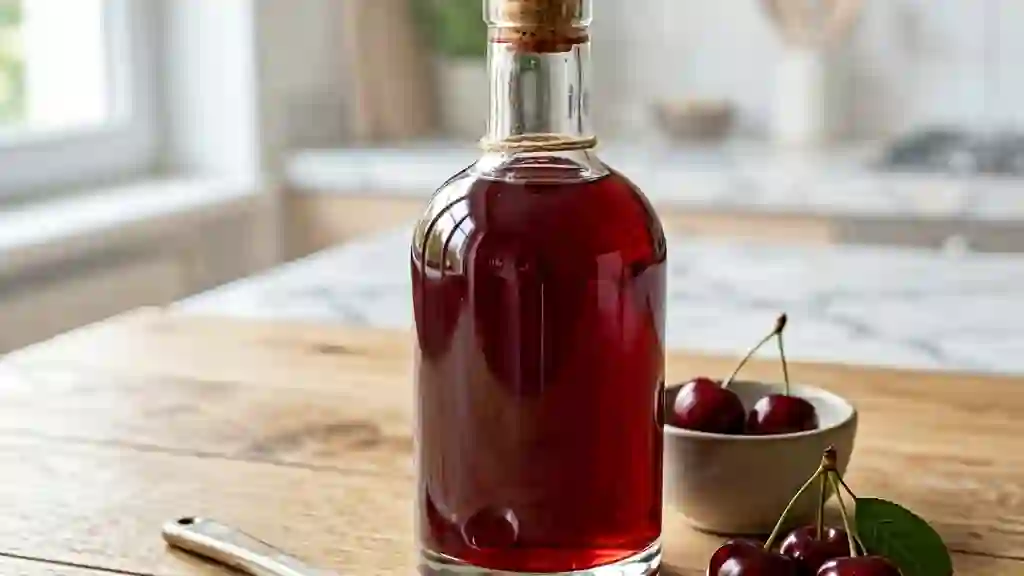 Sirop de cerises fraîches et acidulées - Photo de présentation