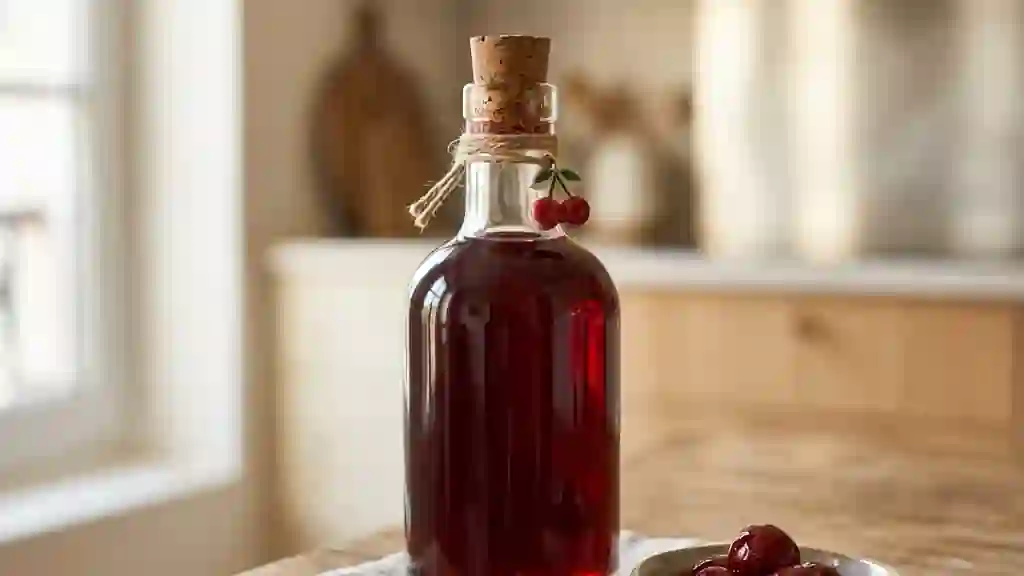 Sirop de cerises noires velouté - Photo de présentation