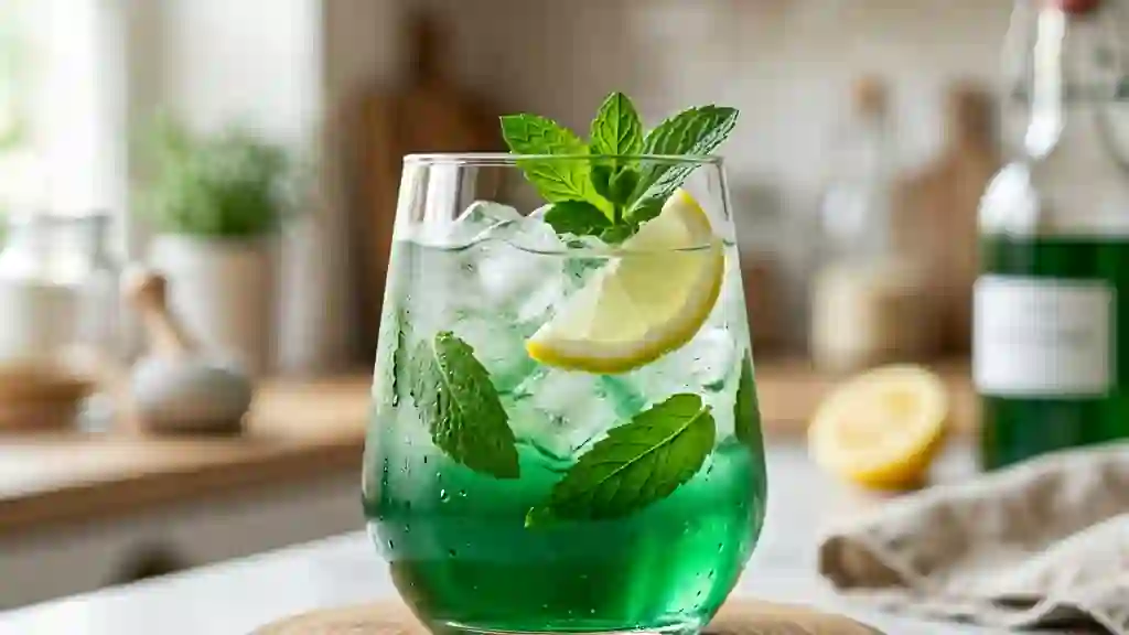 Sirop de menthe glaciale et citron - Photo de présentation