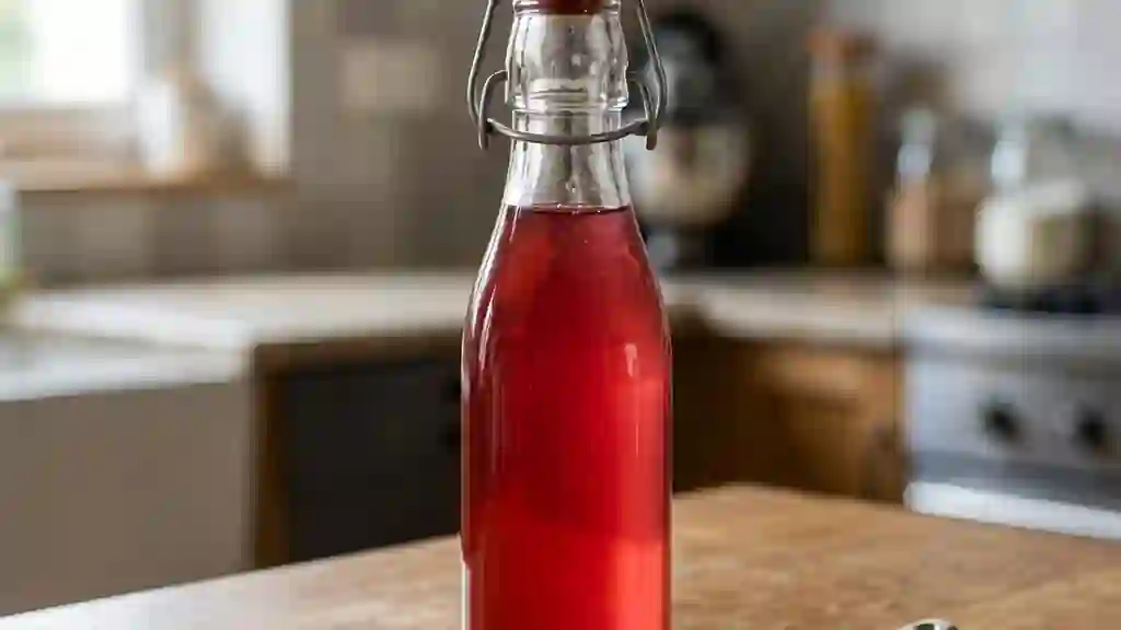 Sirop de rhubarbe acidulé et fondant - Photo de présentation