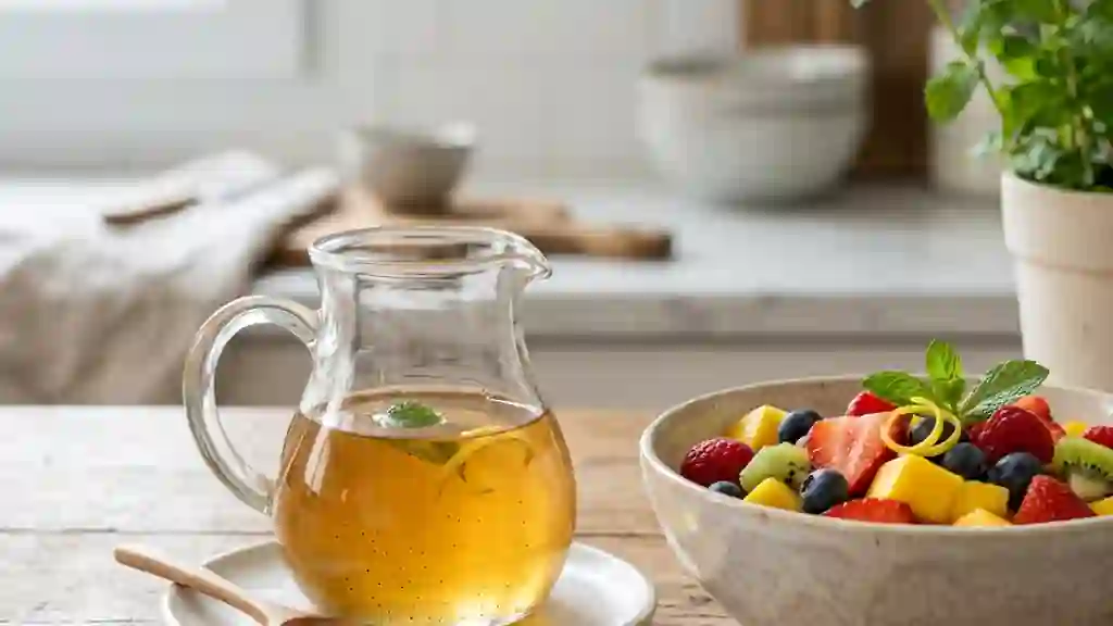 Sirop Infusé Vanille, Citron et Menthe - Photo de présentation