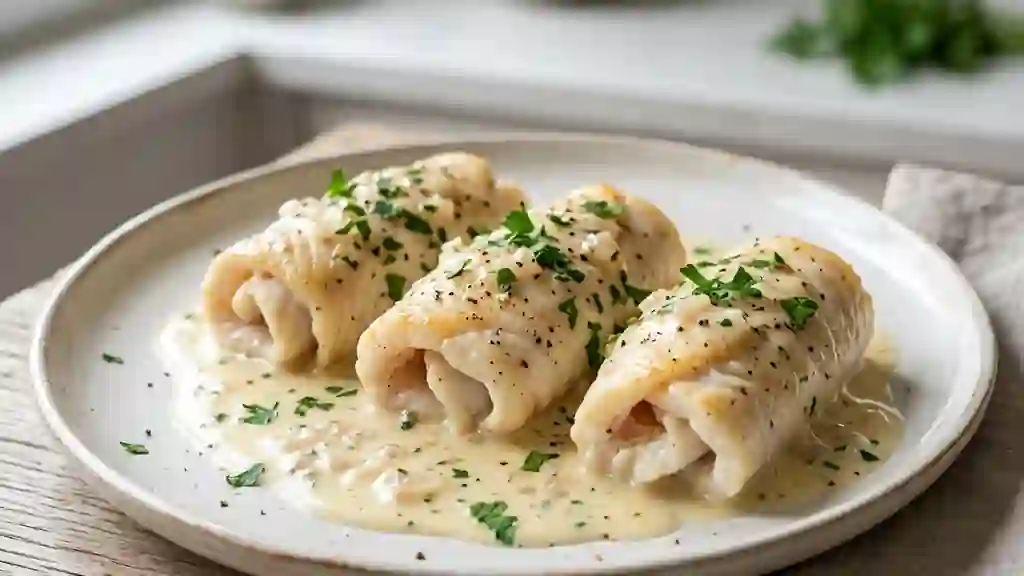 Roulades de soles fondantes au vin blanc - Photo de présentation