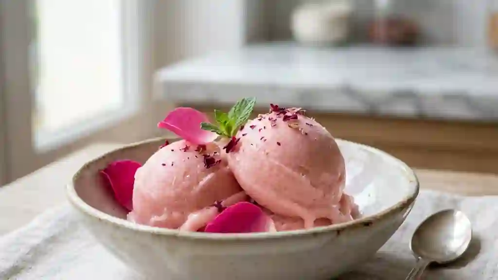 Sorbet Givré à la Rose - Photo de présentation