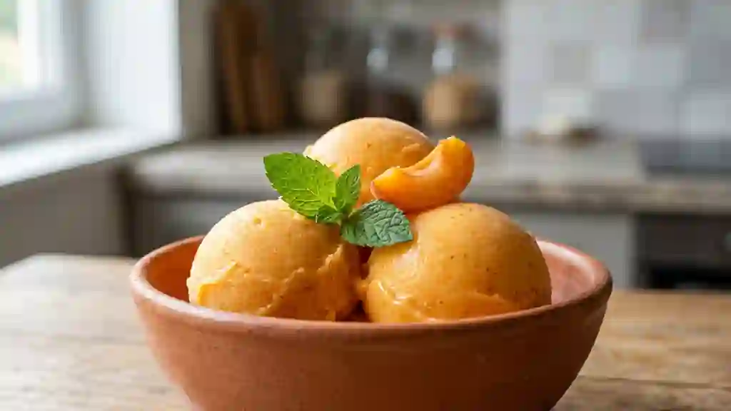 Sorbet Velours à l'Abricot - Photo de présentation