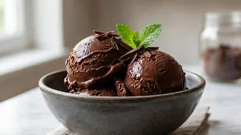 Sorbet chocolat noir intense et velouté - Photo de présentation