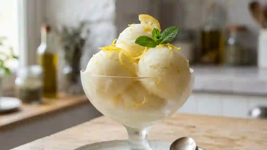Sorbet au Citron Intense et Givré - Photo de présentation
