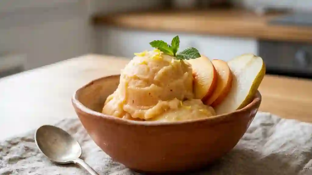 Sorbet Velouté Pêche ou Poire - Photo de présentation