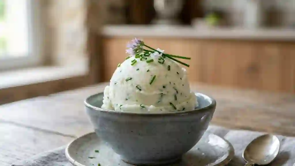 Sorbet Onctueux au Carré Frais et Ciboulette - Photo de présentation