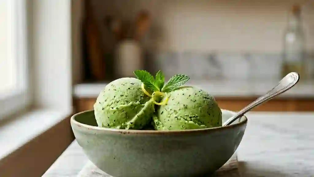 Sorbet Givré Thé Vert & Menthe Fraîche - Photo de présentation