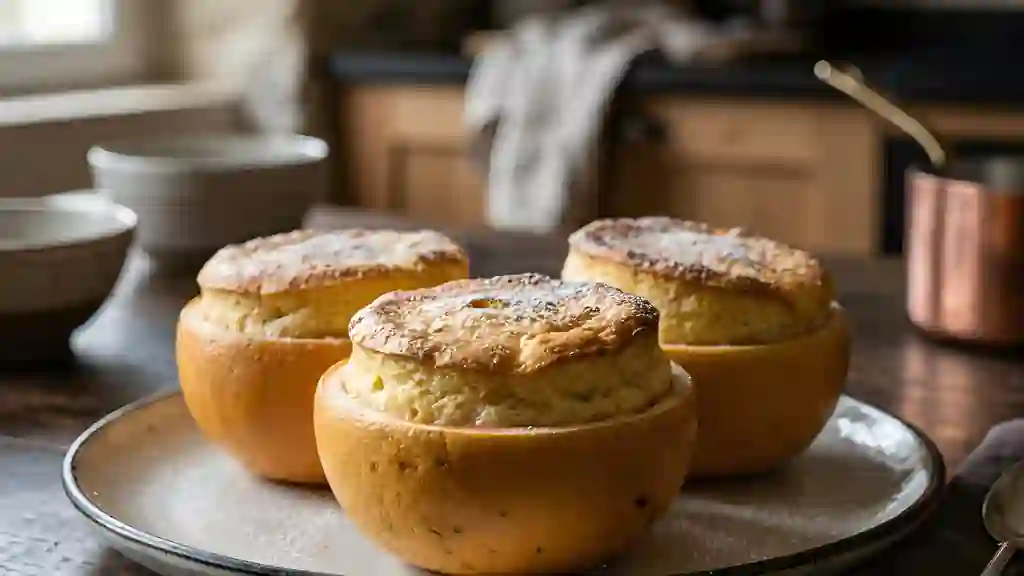 Soufflé aérien en coque de pamplemousse - Photo de présentation