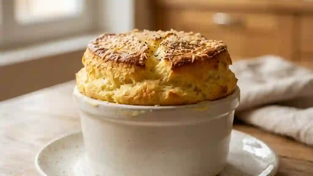 Soufflé au Cantal Aérien et Doré - Photo de présentation