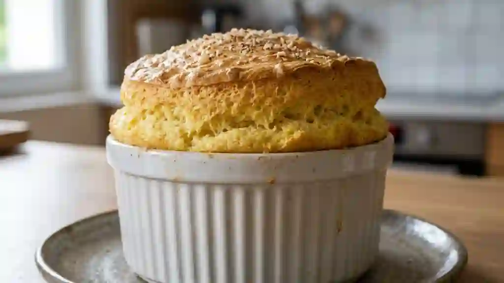 Soufflé aérien au gruyère et muscade - Photo de présentation