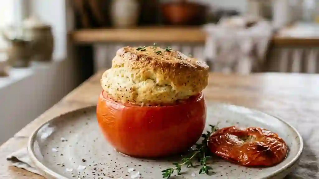 Tomates soufflées aux épices douces - Photo de présentation
