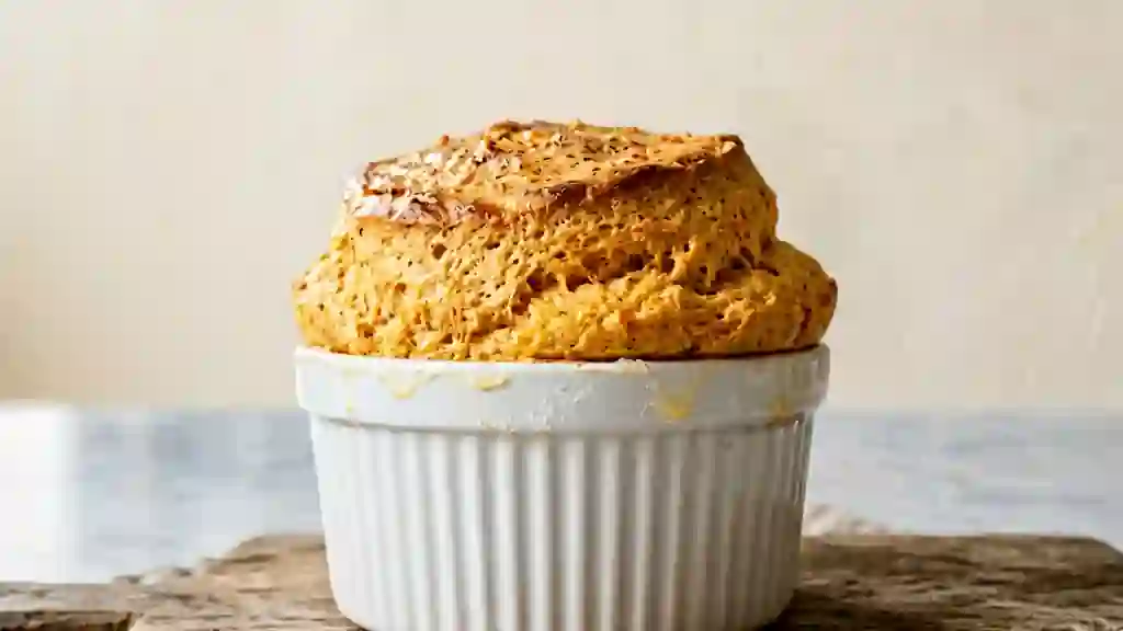 Soufflé de carottes aérien et fondant - Photo de présentation