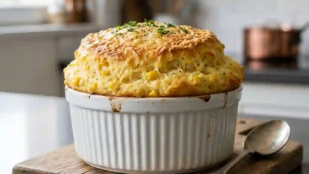 Soufflé au Maïs Fondant et Muscade - Photo de présentation