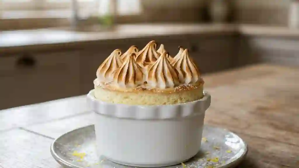Soufflé Glacé Citron et Meringue Fondante - Photo de présentation