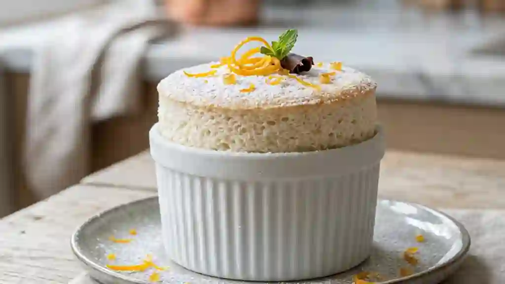Soufflé glacé au Grand-Marnier, aérien et frais - Photo de présentation