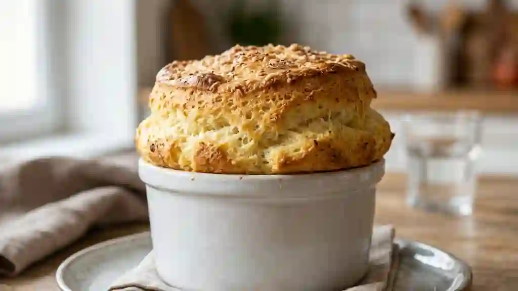 Soufflé au Comté fondant et ultra-aérien - Photo de présentation