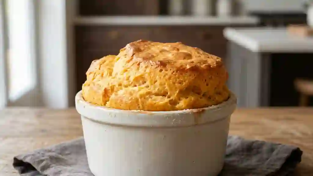 Soufflé aérien aux carottes et pomme de terre - Photo de présentation