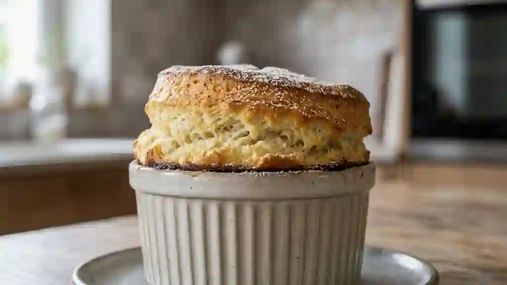 Soufflé aérien à la banane fondante - Photo de présentation